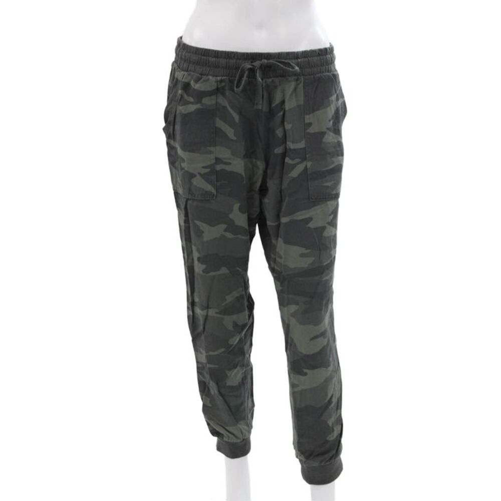 Splendid Unisex Adults Camo Rayon Drawstring Jogger Pants Green Size M